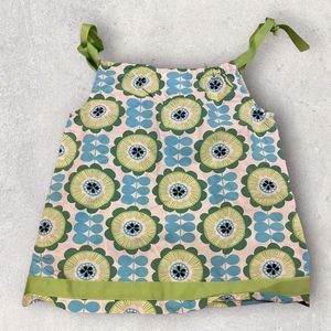 Hanna Andersson sundress with ribbon straps, size 80  *US 2*